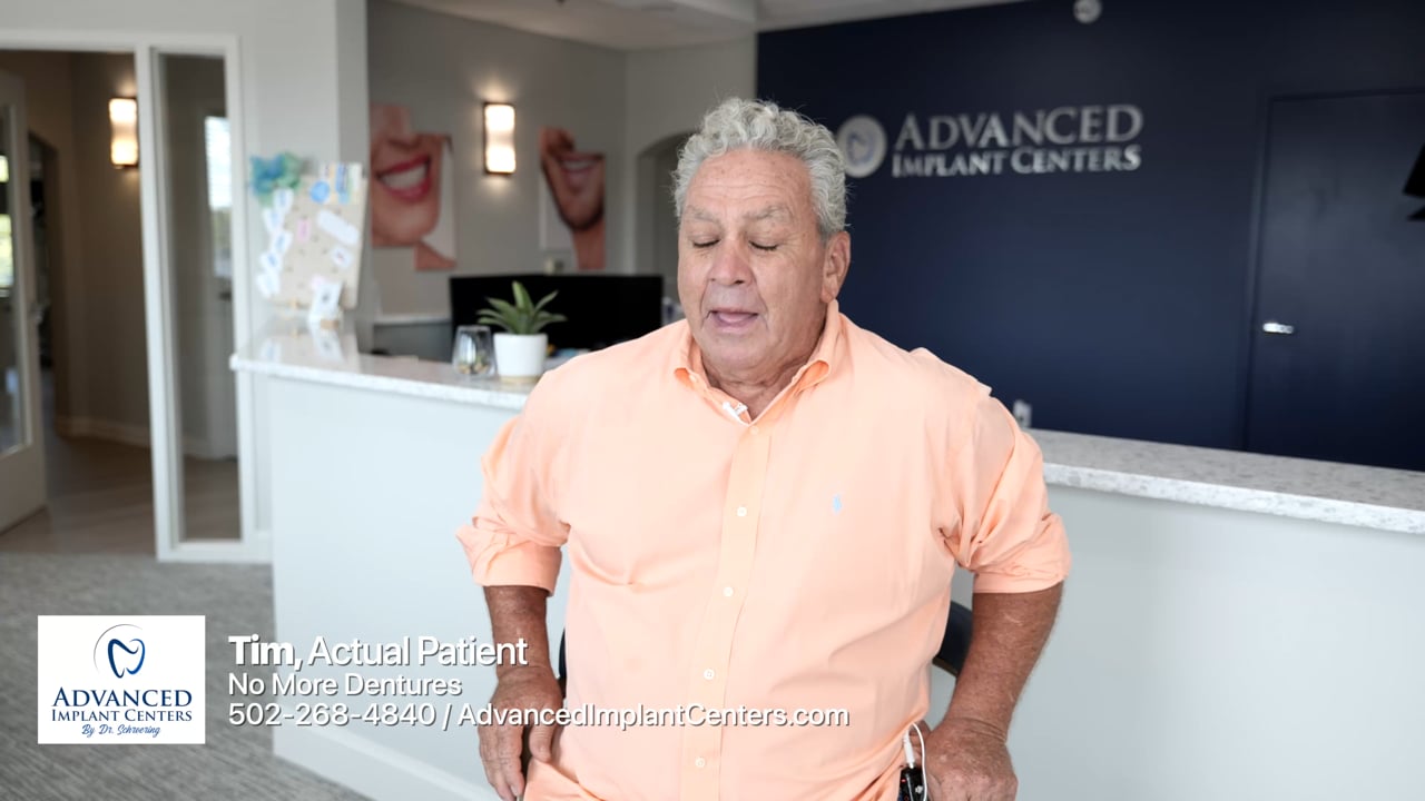Tim, Advanced Implant Centers patient